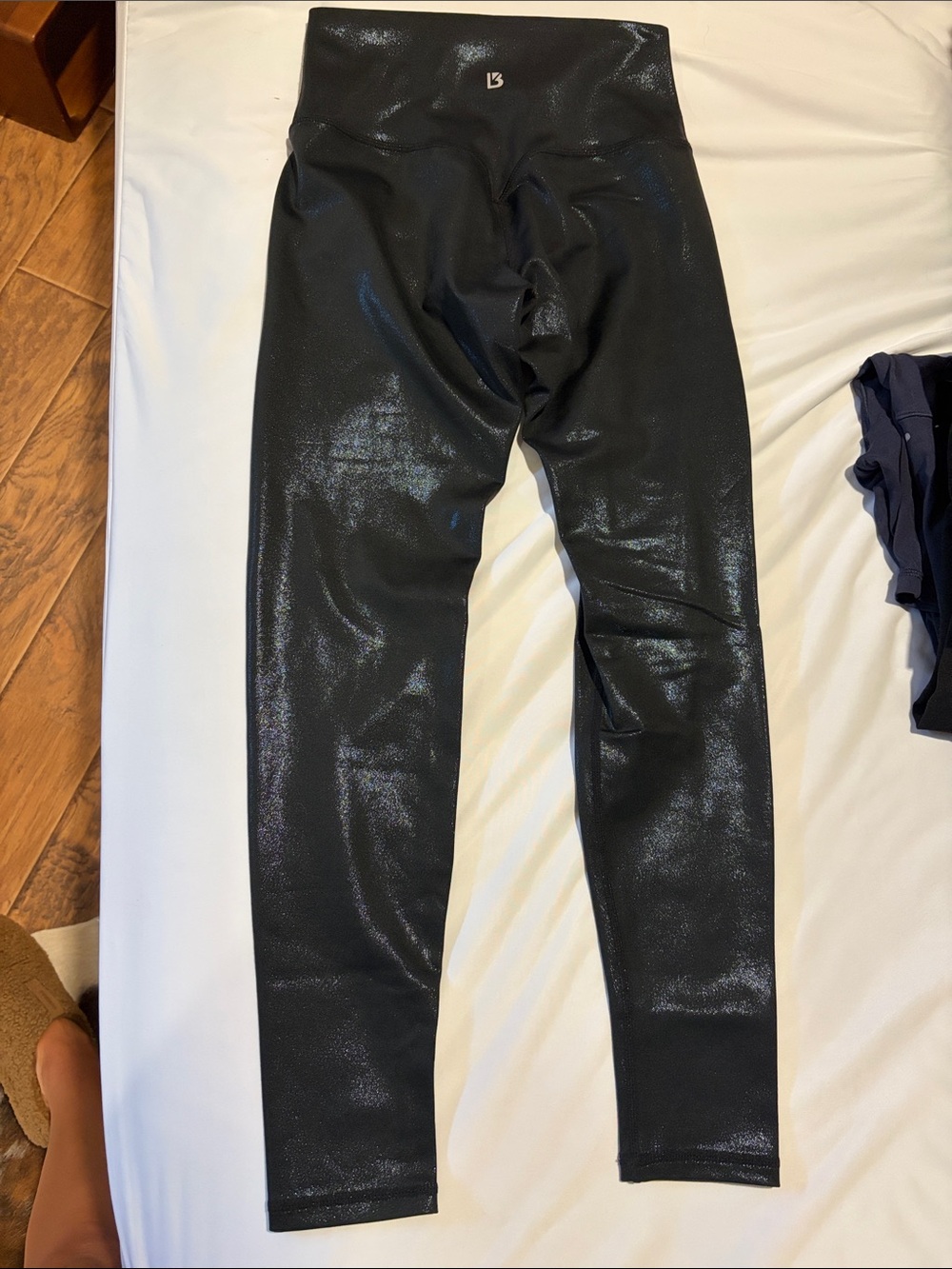 BuffBunny Black Shimmer High-Rise Leggings